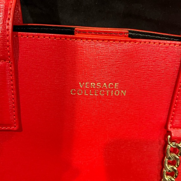 Versace Collection Large Red Tote - Picture 2 of 8